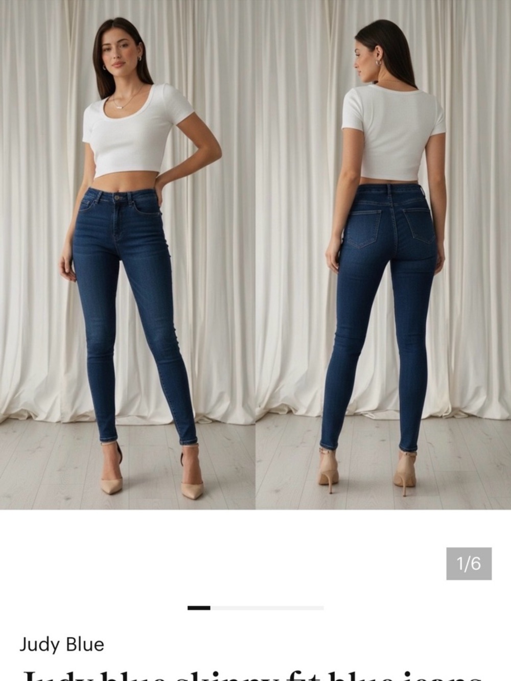 Judy Blue Indigo High-Rise Skinny Jeans